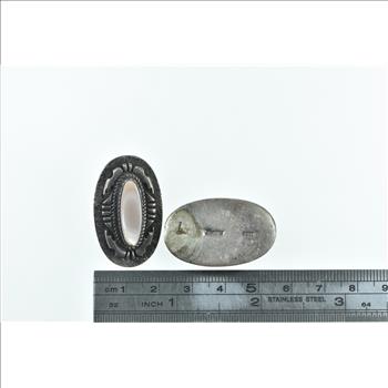 Sterling Silver OTT Southwester Pink Mother of Pearl Earrings