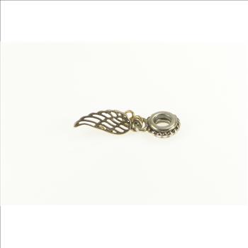 Sterling Silver Pandora Angel Wing and Heart Dangle Charm/Pendant