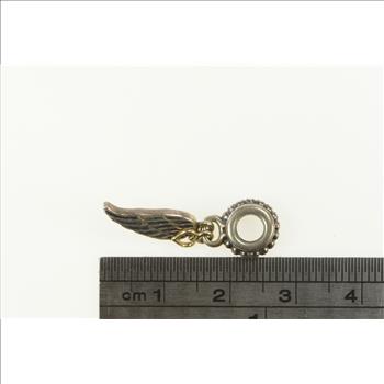 Sterling Silver Pandora Angel Wing and Heart Dangle Charm/Pendant