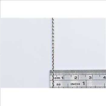 Sterling Silver Pandora Cable Chain Oval Link Classic Necklace 35.5