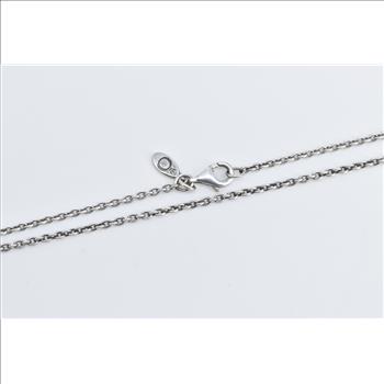Sterling Silver Pandora Cable Chain Oval Link Classic Necklace 35.5