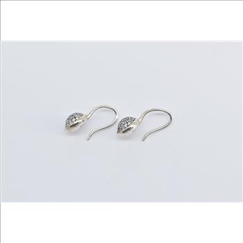 Sterling Silver Pandora Dazzling Droplets Round Pave CZ Earrings