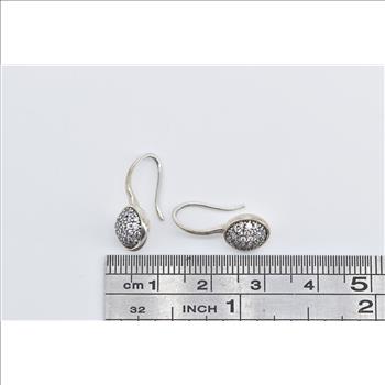 Sterling Silver Pandora Dazzling Droplets Round Pave CZ Earrings