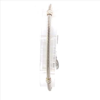 Sterling Silver Pandora Snake Chain Lobster Clasp Charm Bracelet 7