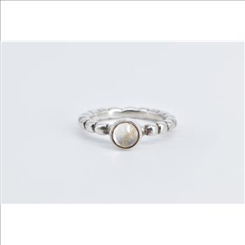 Sterling Silver Pandora Sweet Dreams Quartz Bubble Ring, Size 7
