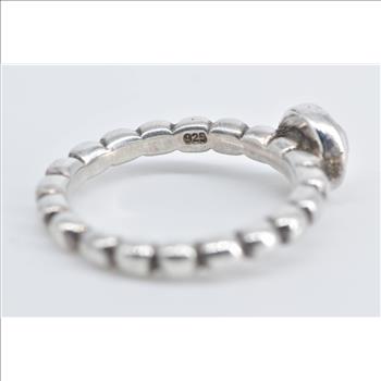 Sterling Silver Pandora Sweet Dreams Quartz Bubble Ring, Size 7