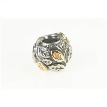 Sterling Silver Pandora Tree of Life Retired Two Tone Slide Charm/Pendant