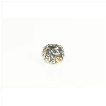 Sterling Silver Pandora Tree of Life Retired Two Tone Slide Charm/Pendant