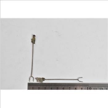 Sterling Silver Peru Peruvian Motif Hors D'oeuvres Fork Set (9 pcs)