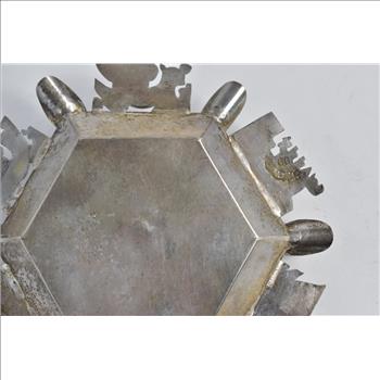 Sterling Silver Peruvian Alpaca Motif Ornate Traditional Ash Tray