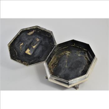 Sterling Silver Peruvian Plata Villa Ornate Scroll Trinket Box