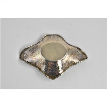 Sterling Silver Piolti Hammered Sim. Garnet Ring Dish