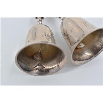 Sterling Silver Plata Mexican Sterling Dinner Bell Nature Motif