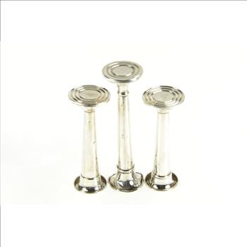 Sterling Silver Premier B&M Sterling Weighted Candle Stick Set Fine Silver