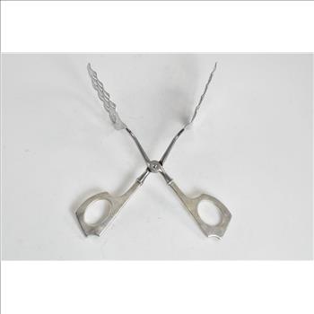 Sterling Silver R Blackinton & Co Sterling Asparagus Serving Tongs