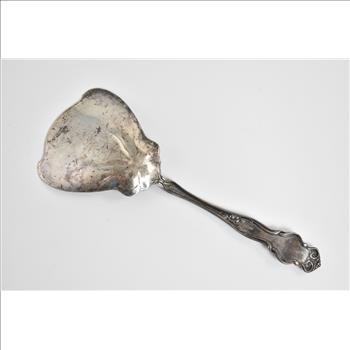 Sterling Silver R Wallace & Sons Irian Pattern Pastry Serving Spoon