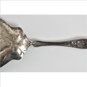 Sterling Silver R Wallace & Sons Irian Pattern Pastry Serving Spoon