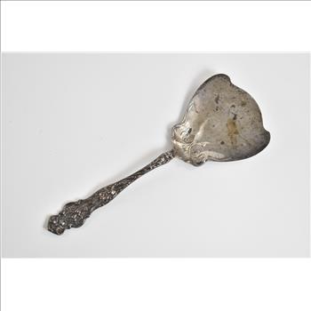 Sterling Silver R Wallace & Sons Irian Pattern Pastry Serving Spoon