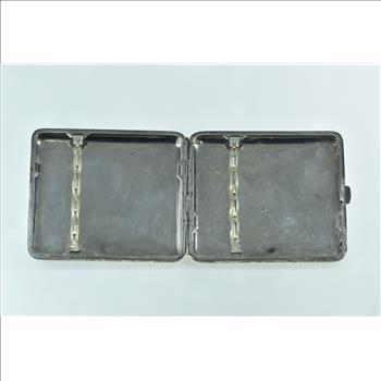 Sterling Silver Rachel Ornate Scroll Engraved Cigarette Match Case