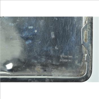 Sterling Silver Rachel Ornate Scroll Engraved Cigarette Match Case