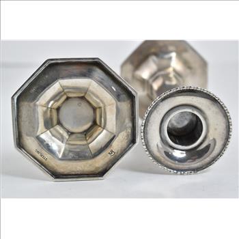 Sterling Silver Rand & Crane Set of Candle Sticks (2x)