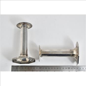 Sterling Silver Rand & Crane Set of Candle Sticks (2x)