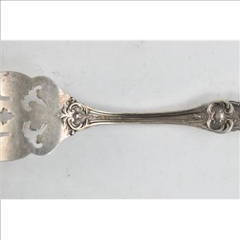 Sterling Silver Reed & Barton Burgundy Large Solid Cold Meat Serving Fork