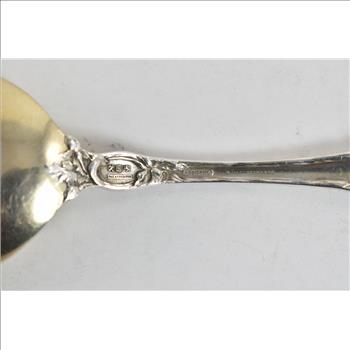 Sterling Silver Reed & Barton Les Six Fleurs Serving Spoon