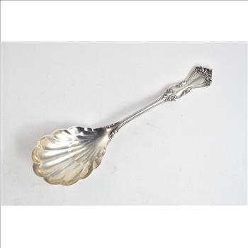 Sterling Silver Reed & Barton Marlborough Sugar Shell Spoon