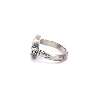 Sterling Silver Reversible Spinner Coin Reversible Vintage Ring, Size 5.75