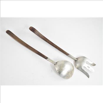 Sterling Silver R.J. Salad Serving Fork & Spoon Set (2 pcs)