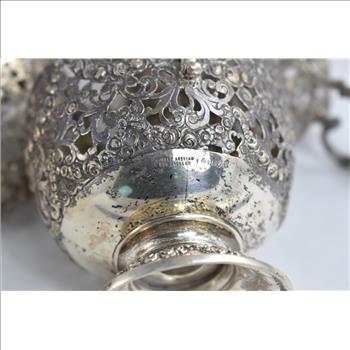 Sterling Silver Robert Anstead Demitasse Cup Holder Set (10 pcs)