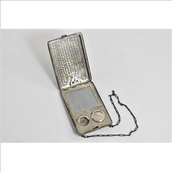 Sterling Silver S J M Monogram Ornate Victorian Engraved Coin Purse