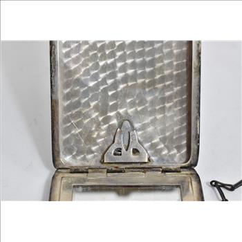 Sterling Silver S J M Monogram Ornate Victorian Engraved Coin Purse