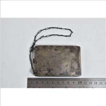 Sterling Silver S J M Monogram Ornate Victorian Engraved Coin Purse