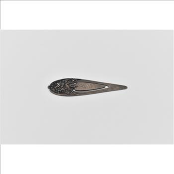 Sterling Silver S Kirk & Son Floral Rose Monogram Book Mark