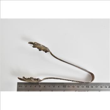 Sterling Silver S Kirk & Sons Ornate Floral Serving Tongs