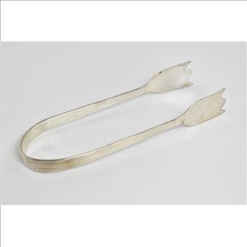 Sterling Silver Sanborn Mid Century Mexican Ice Tongs