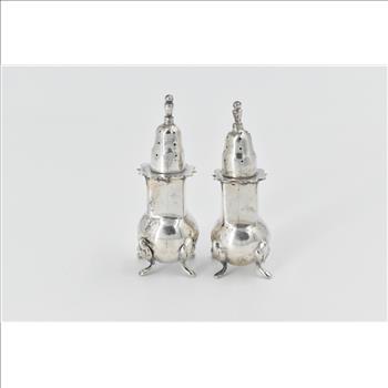 Sterling Silver Sanborns Mexico Ornate Hand Made Salt Pepper Shaker