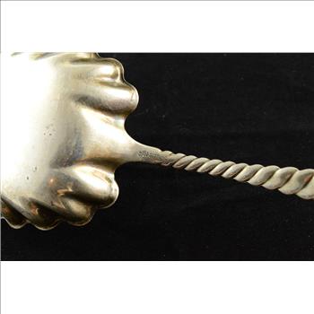 Sterling Silver Scalloped Large Serving Spoon
