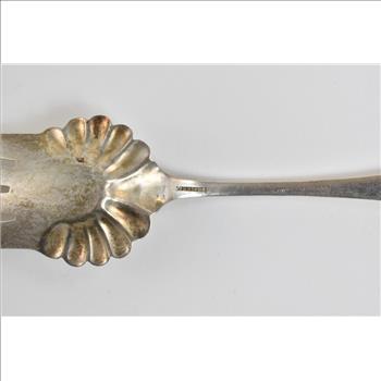 Sterling Silver Schulz & Fischer Ornate Serving Fork