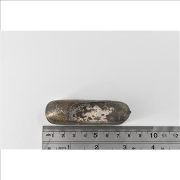 Sterling Silver Sing Fat Canton Chinese Slipper Small Trinket Box