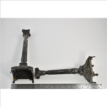 Sterling Silver SK Sterling Ornate Victorian 2x Candle Stick Set