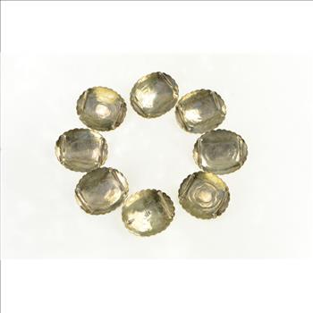 Sterling Silver Southwestern Black Onyx Stamped Oval Belt