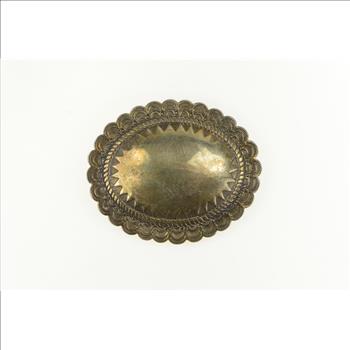 Sterling Silver Southwestern Ornate Stamped Belt Loop