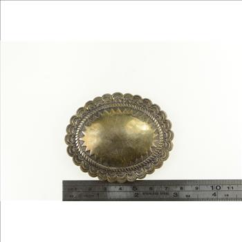 Sterling Silver Southwestern Ornate Stamped Belt Loop