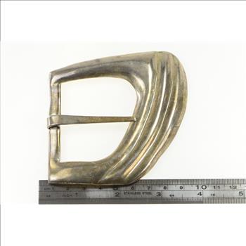 Sterling Silver Southwestern Puffy Massive Belt Buckle