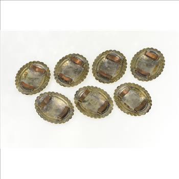 Sterling Silver Southwestern Stamped Oval Belt Loop