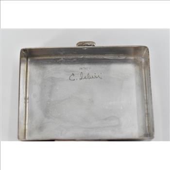 Sterling Silver Square Vintage Hand Made Trinket Pill Box