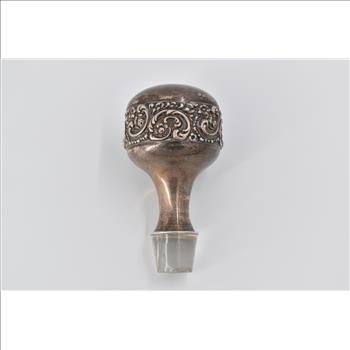 Sterling Silver Sterling Crystal Decanter Stopper